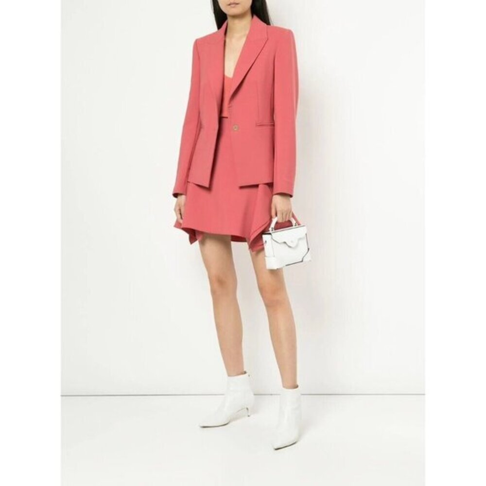 Dion Lee Blazer Rust Double Wool Professional Blazer Jacket Sz 8 NWT